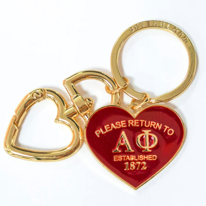 Sorority Please Return Key Ring - Alpha Phi