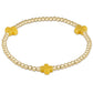 Enewton Signature Cross Gold Pattern 3MM Bead Bracelet - Canary