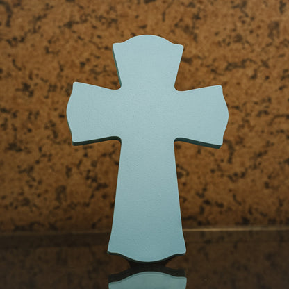Personalized Wooden Cross - Blue