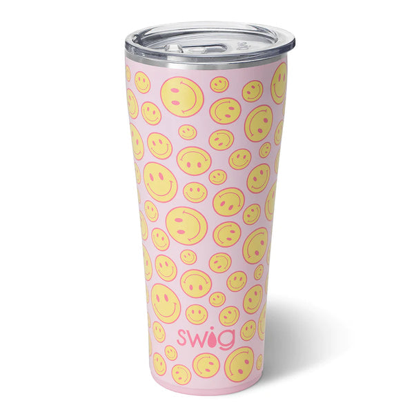 Swig Stainless Steel Tumbler w/Lid - 32oz. (Oh Happy Day)