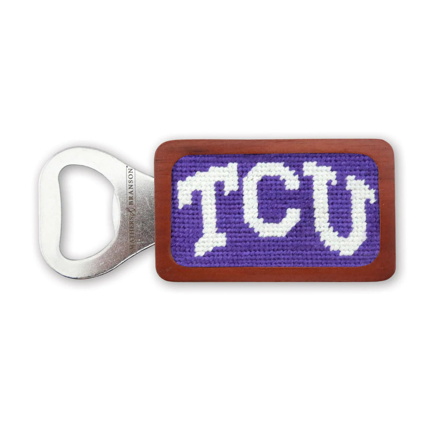 Needlepoint Bottle Opener - Collegiate - TCU