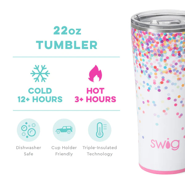 Swig Stainless Steel Tumbler w/Lid - 22oz. (Assorted)