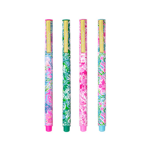 Lilly Pulitzer Felt Tip Pen Set/4