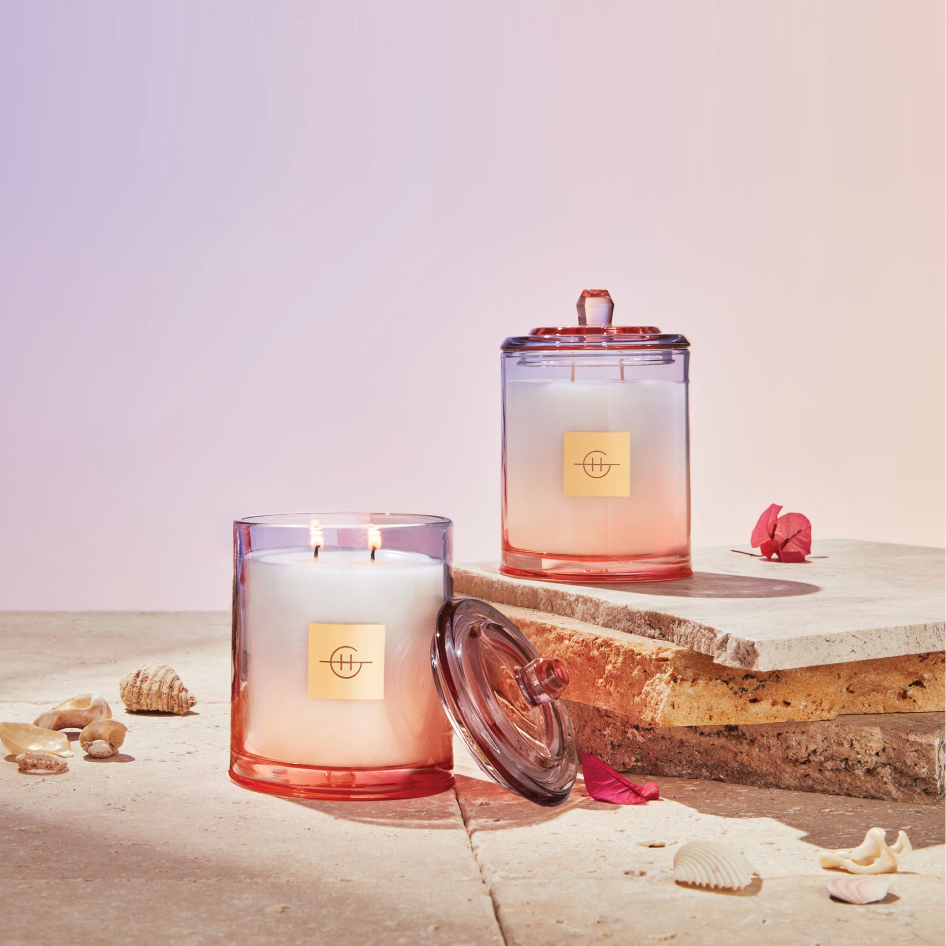 Glasshouse Fragrances Triple Scented Soy Candle Jar - 13.4 oz. - Sunsets in Capri (Limited Edition)