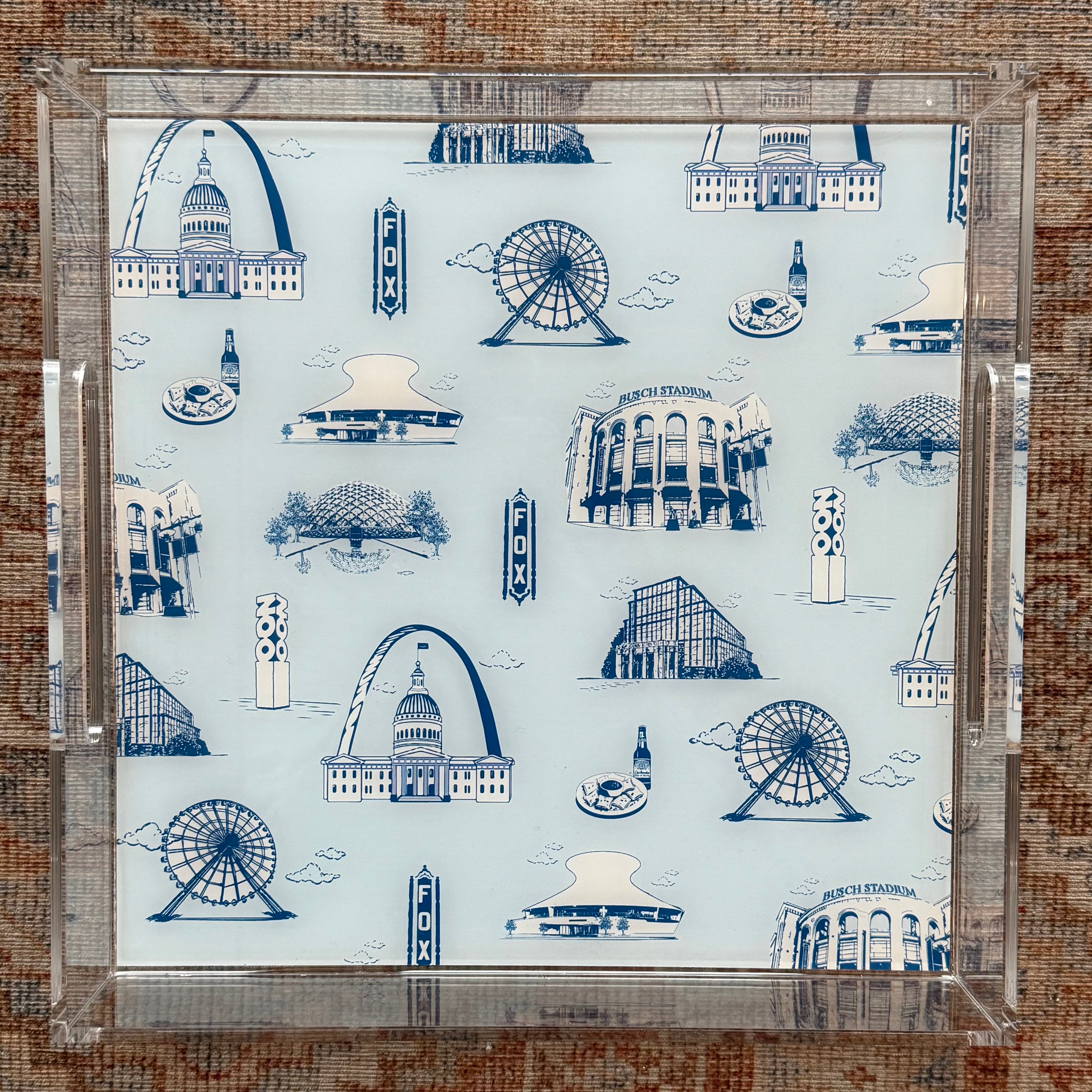Louie Louie Square 12x12 Acrylic STL Toile Tray – Cat's Meow