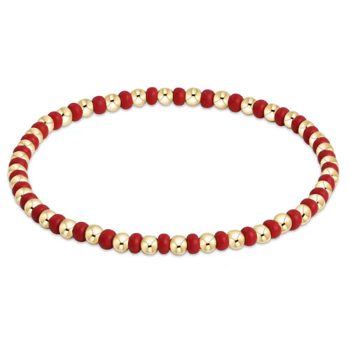 Enewton Gameday Hope Gold Sincerity Bracelet - Crimson