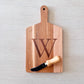 Personalized Maple Cheese Board, Spreader Set