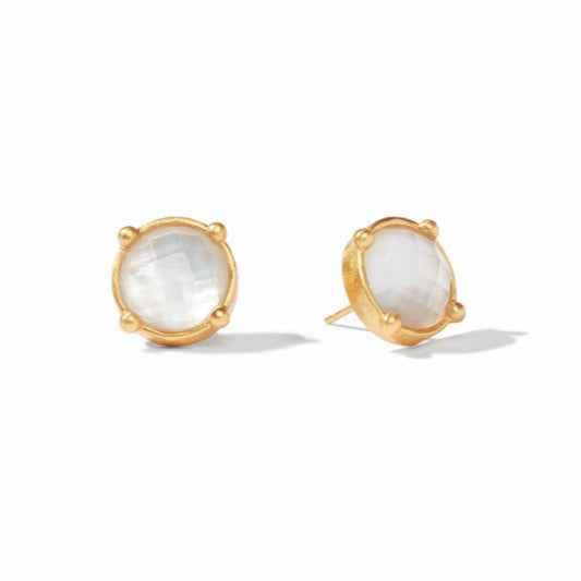 Julie Vos Honey Stud - Iridescent Clear Crystal