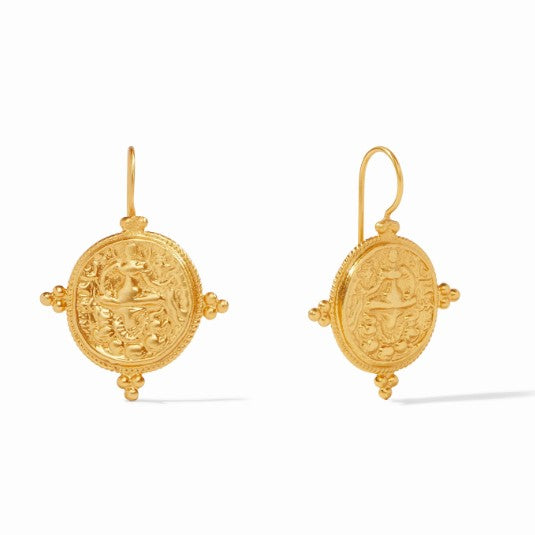 Julie Vos Quatro Coin Earring Gold