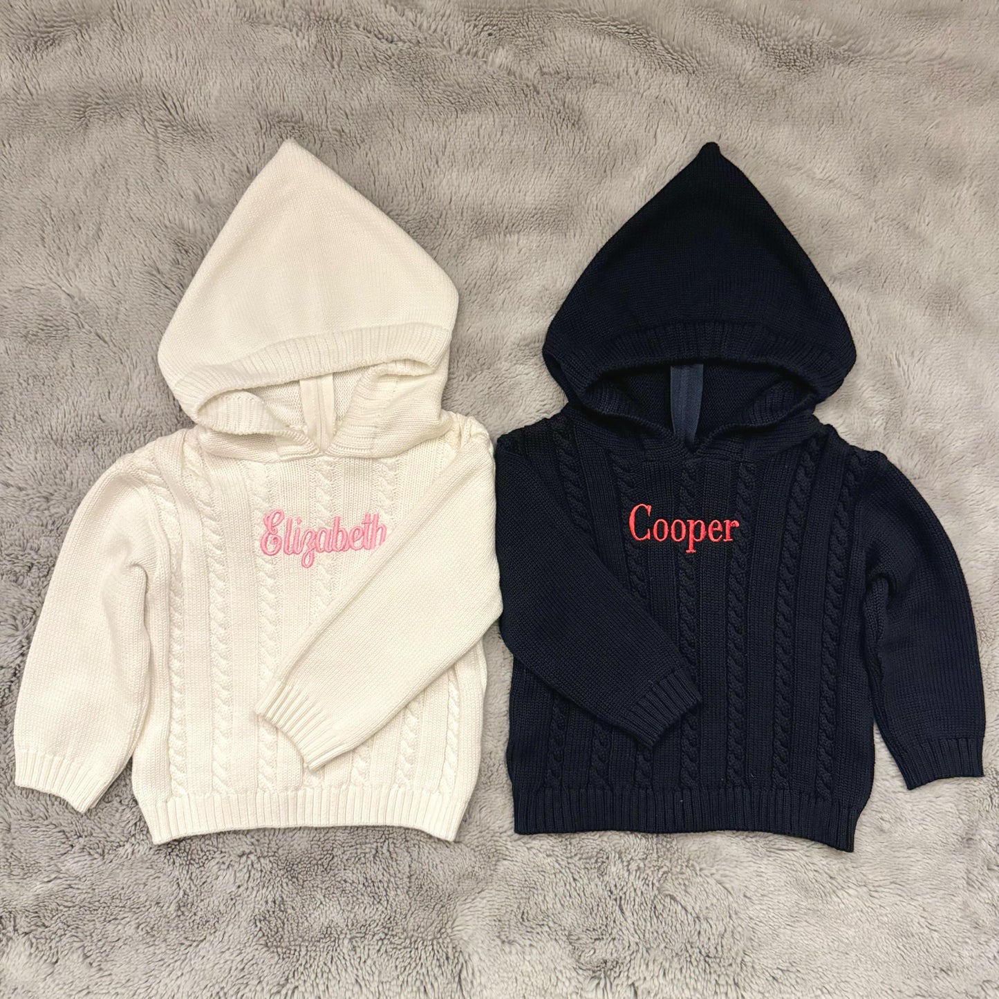 Personalized Hooded Baby Sweater