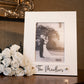 Personalized White Wood Frame - "Offset" Design (Color Printed)