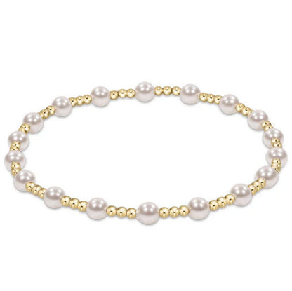 enewton Classic Sincerity Pattern 4mm Bracelet Pearl