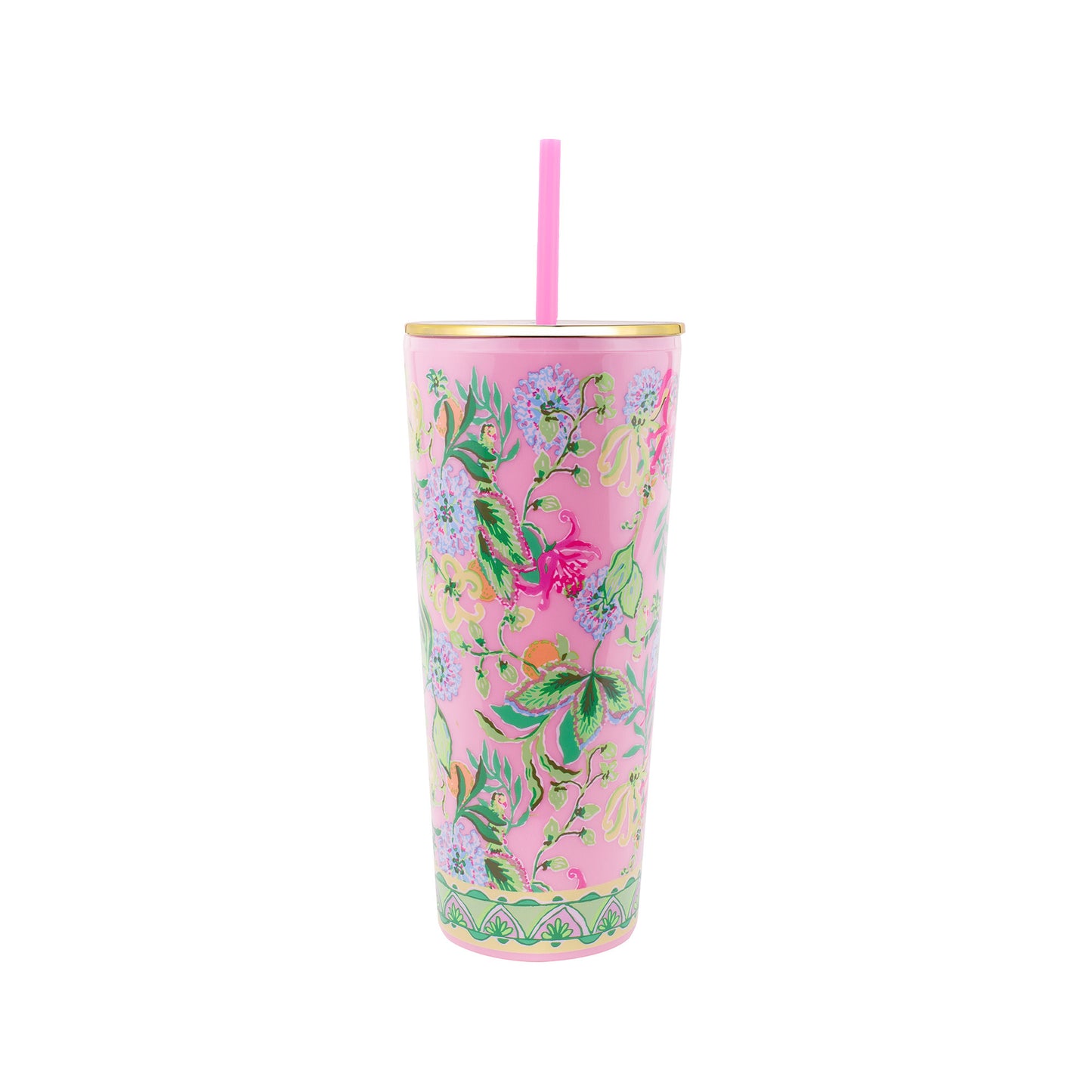 Lilly Pulitzer Tumbler w/Straw - Via Amore Spritzer