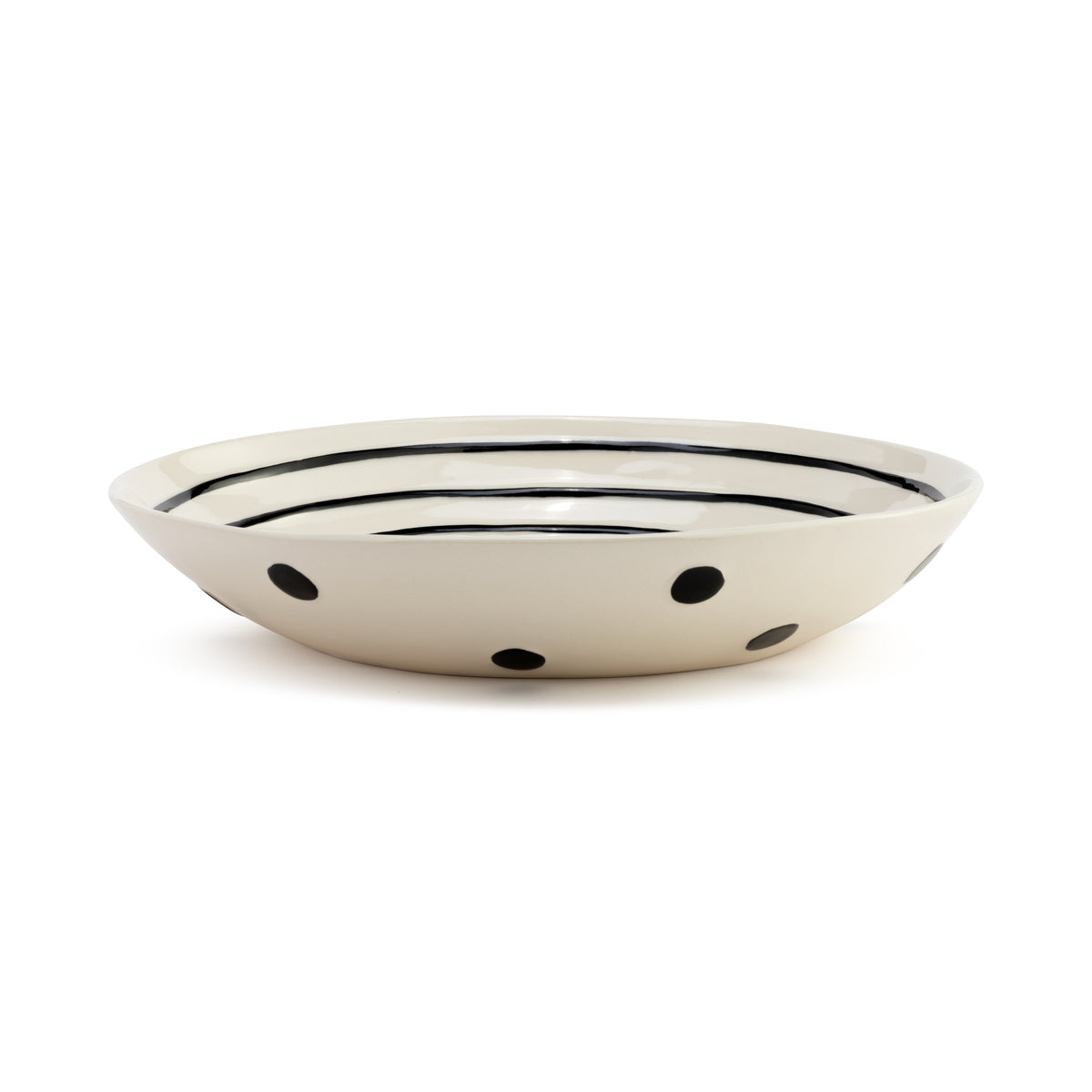 Red Heart Serving Bowl - Exterior View