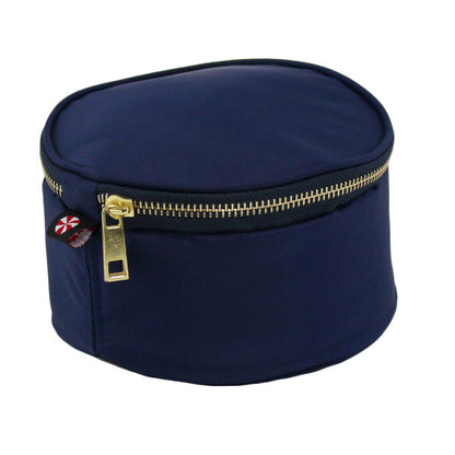 Personalized Nylon Button Bag - Navy