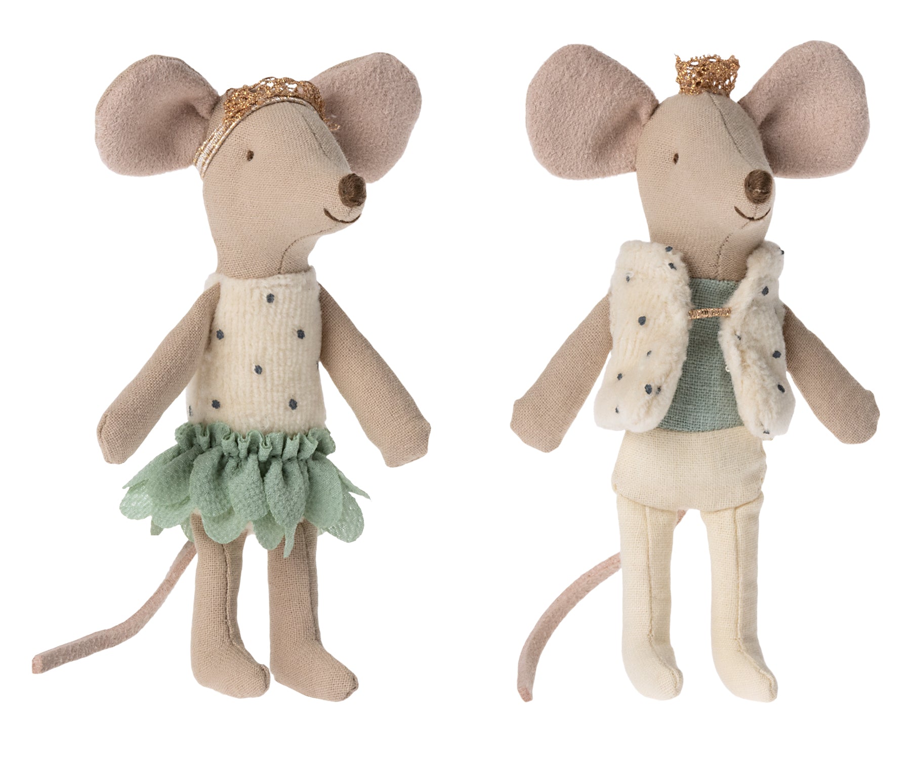 Maileg Royal Twins Mice, Little Sister & Brother in Box - Mint