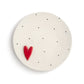 Red Heart Serving Plate w/Dots