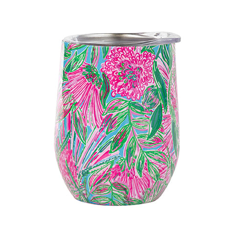 Lilly Pulitzer Stainless Steel Wine Tumbler w/Lid