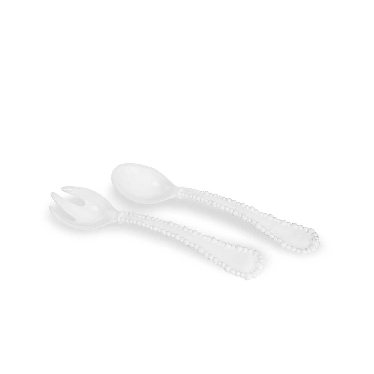 Beatriz Ball Vida Alegria Small White Salad Servers Set/2