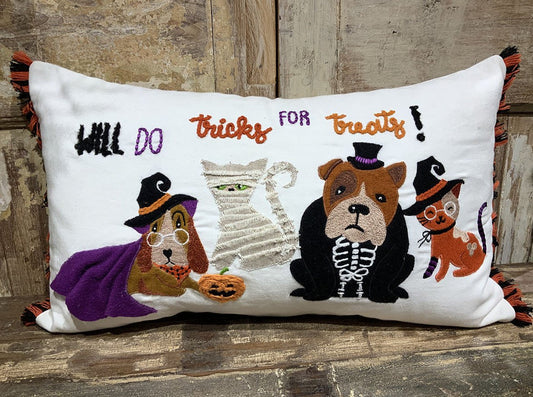 Halloween Pillow - Tricks For Treats