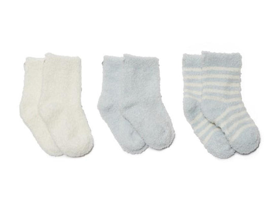 Barefoot Dreams Cozychic Lite Knit Infant Socks - Set/3