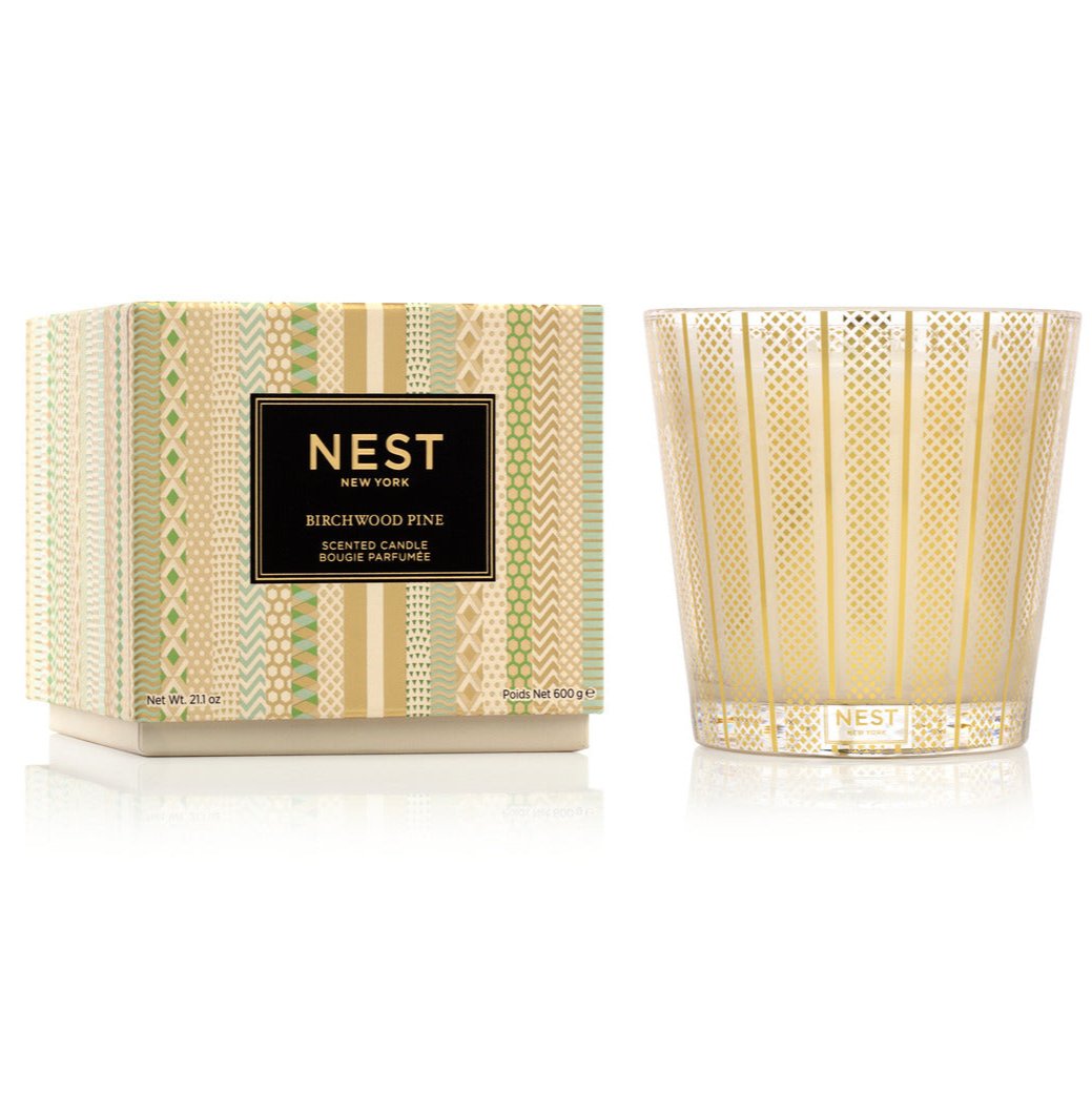 NEST New York 3-Wick Candle - Birchwood Pine