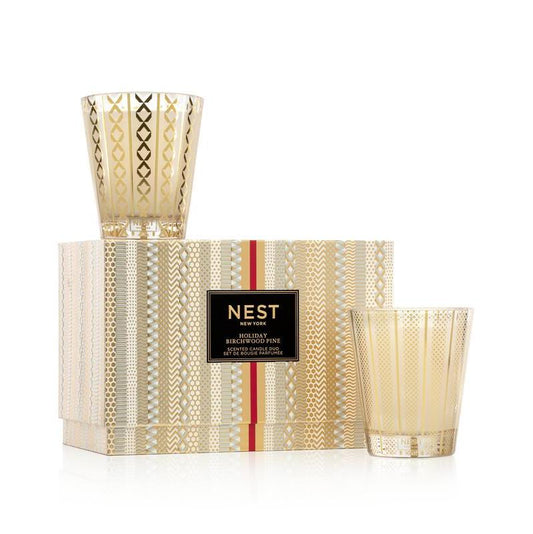 NEST New York Festive Classic Candle Set - Holiday, Birchwood Pine