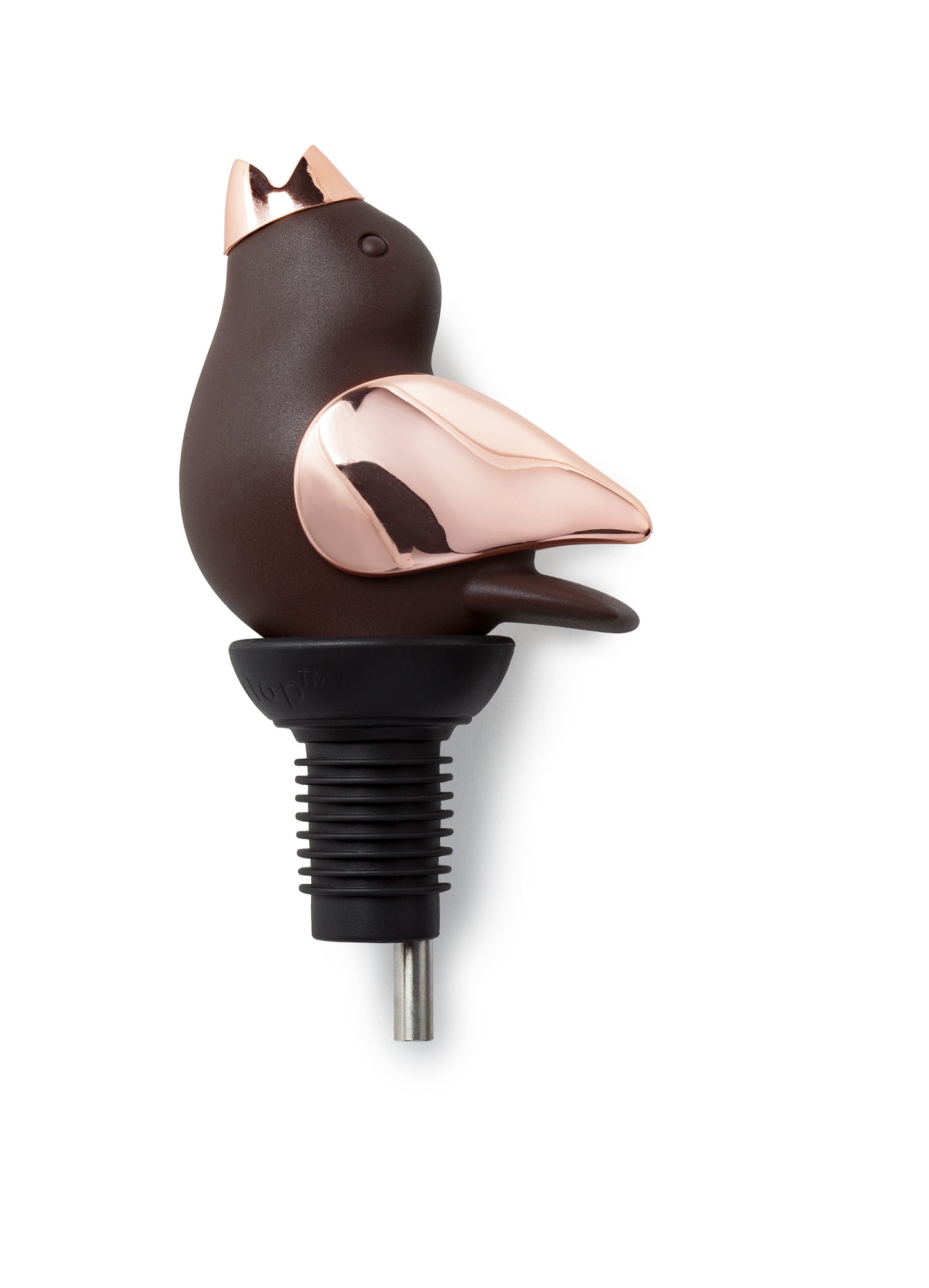 Chirpy Top Wine Pourer - Copper Bown