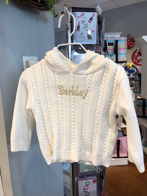 Monogrammed baby hot sale sweater