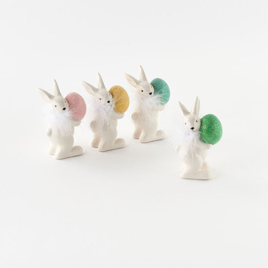Bunny Statue w/Colored Egg - Assorted Colors (Small)