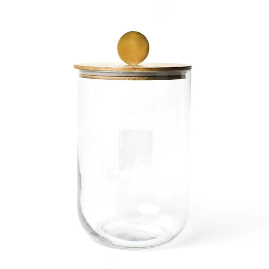 Happy Everything Mini Wooden Lid Glass Jar