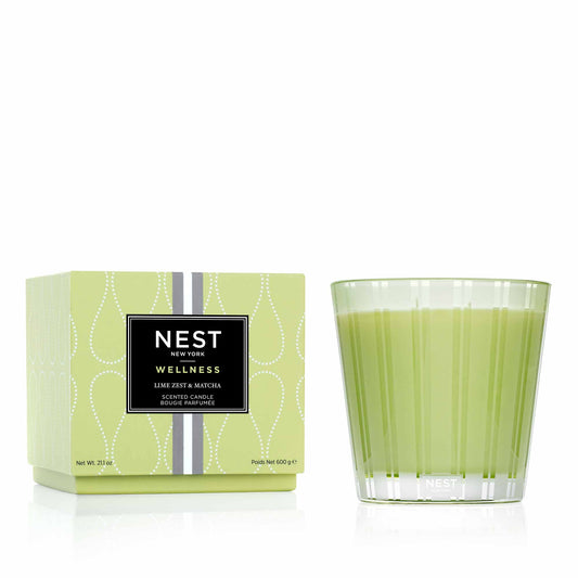 NEST New York 3-Wick Candle - Lime Zest & Matcha