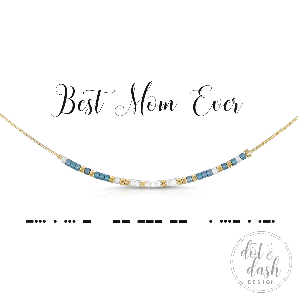 Morse Code Necklace - Best Mom Ever