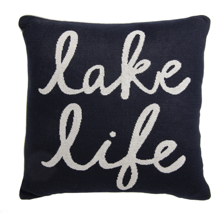 Lake Life Reversible Throw Pillow