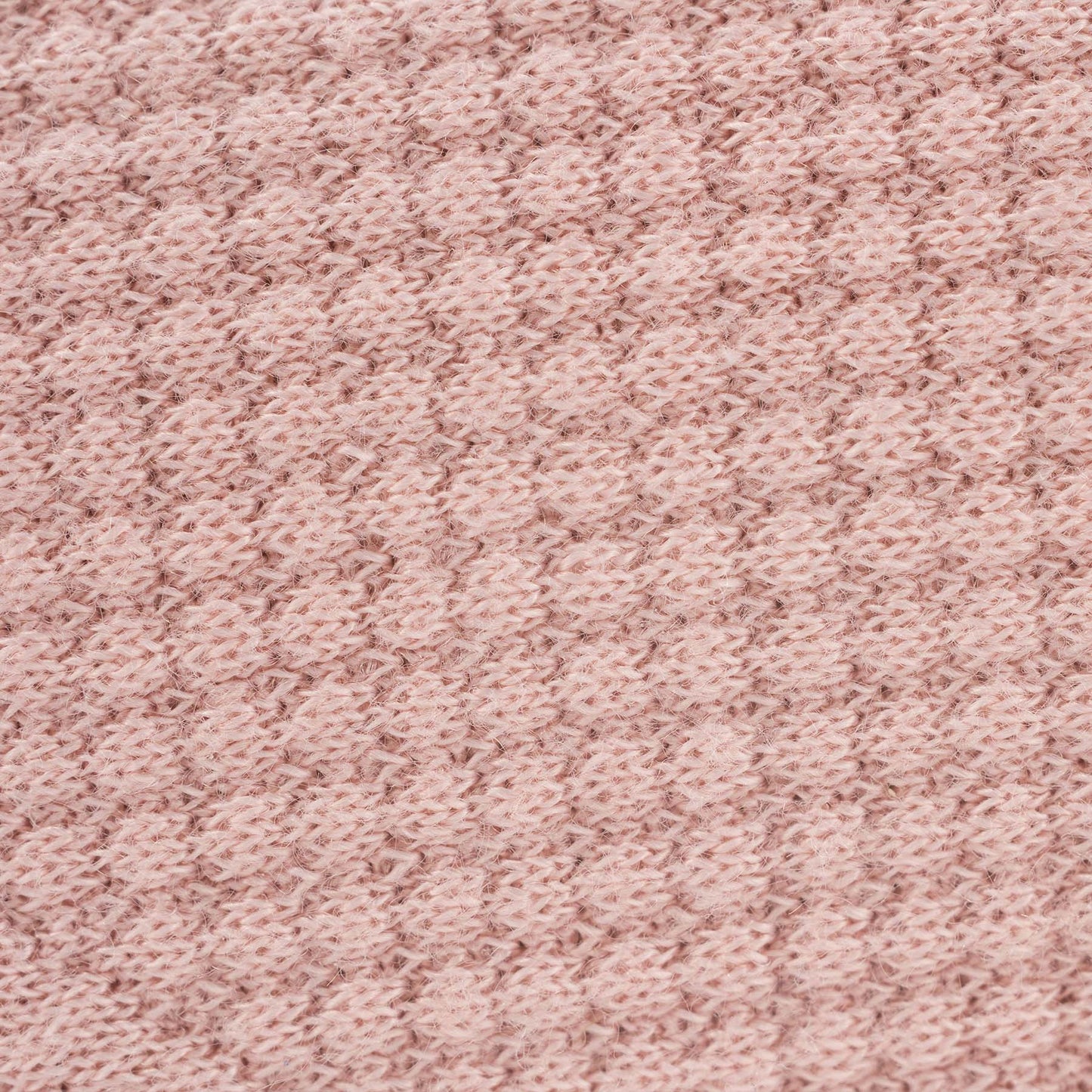 Personalized Knit Textured Pattern Baby Blanket - Rose