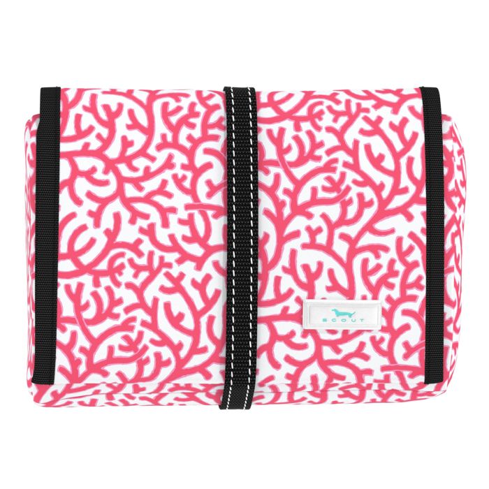 Scout Beauty Burrito Hanging Toiletry Bag - Coral Me Maybe