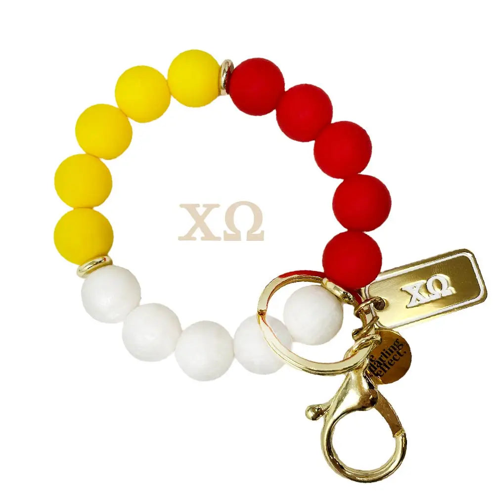 Silicone Beaded Key Ring Bracelet, Monogram Keychain Wristlet, Personalized  Keychain, Hands Free Bangle, Custom Gift For Her - Yahoo Shopping