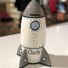 Personalized Rocket Shaped Bank