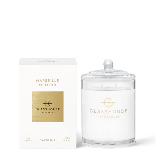 Glasshouse Fragrances Triple Scented Soy Candle Jar - Marseille Memoir