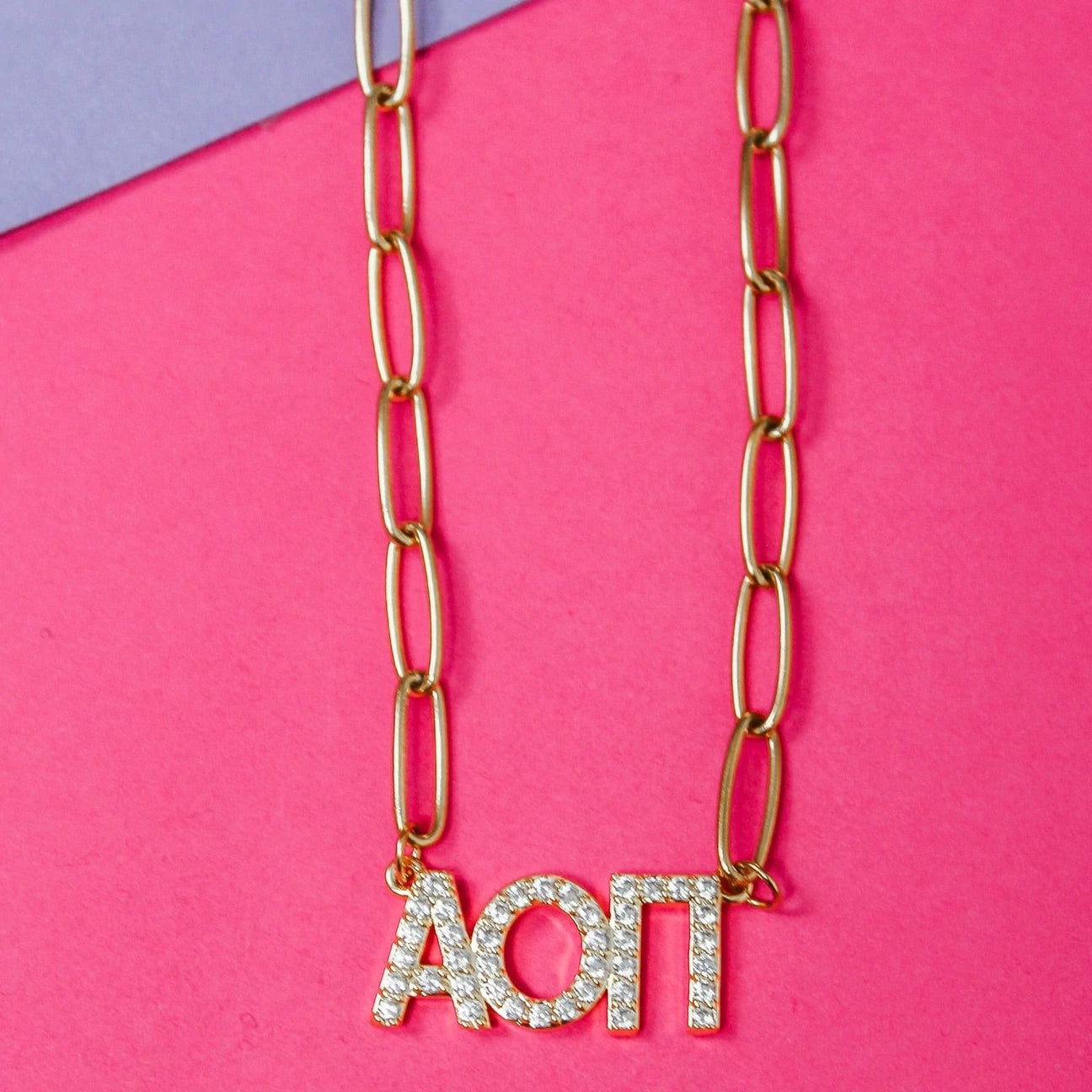 Sorority Paperclip Chain Necklace