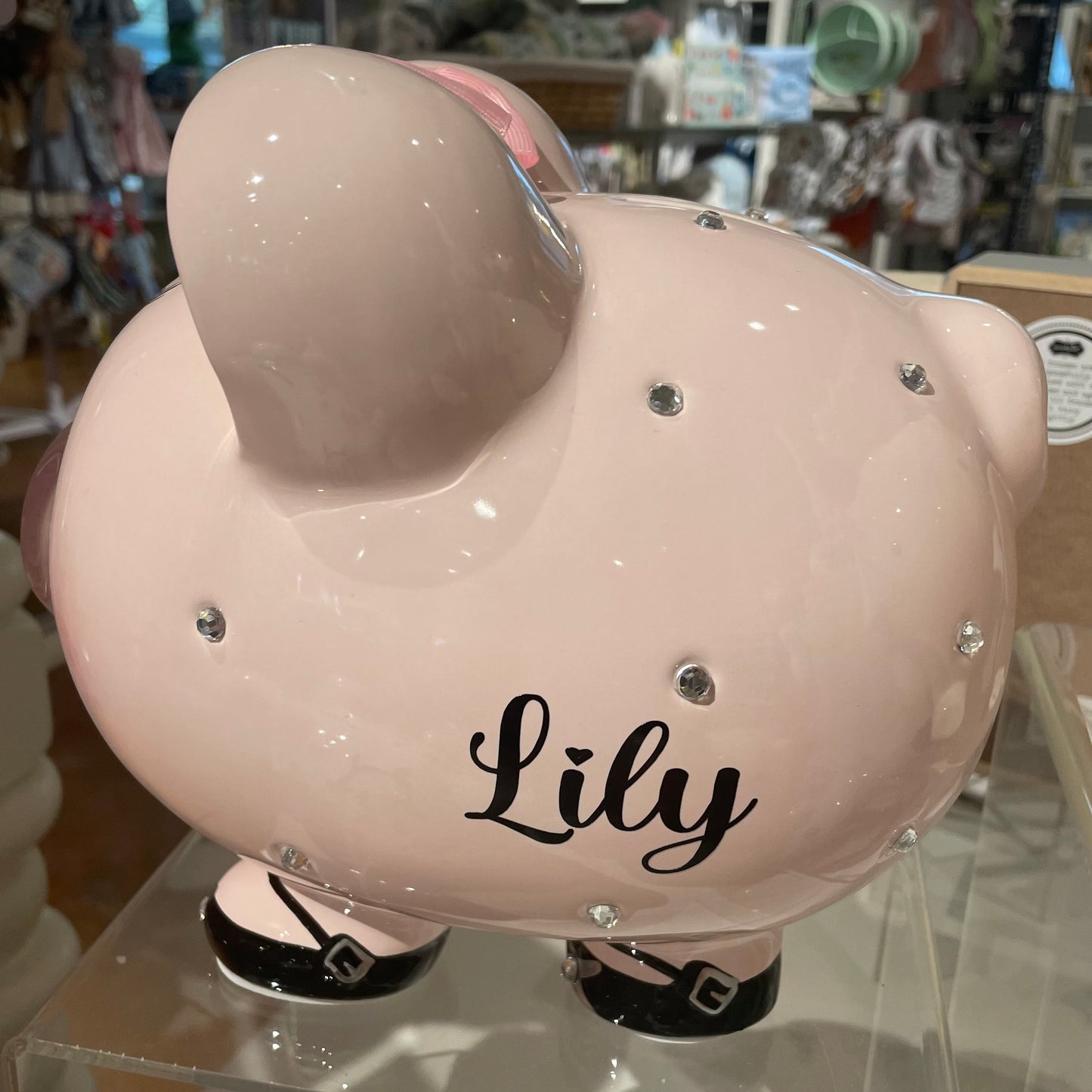 Rhinestone Princess Piggy Bank