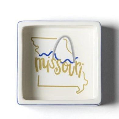 Missouri Motif Square Trinket Bowl
