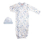 Magnetic Me Modal Infant Sack Gown & Hat Set