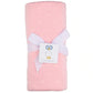 Personalized Knit Textured Pattern Baby Blanket - Pink