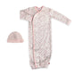 Magnetic Me Modal Infant Sack Gown & Hat Set - Bedford Floral