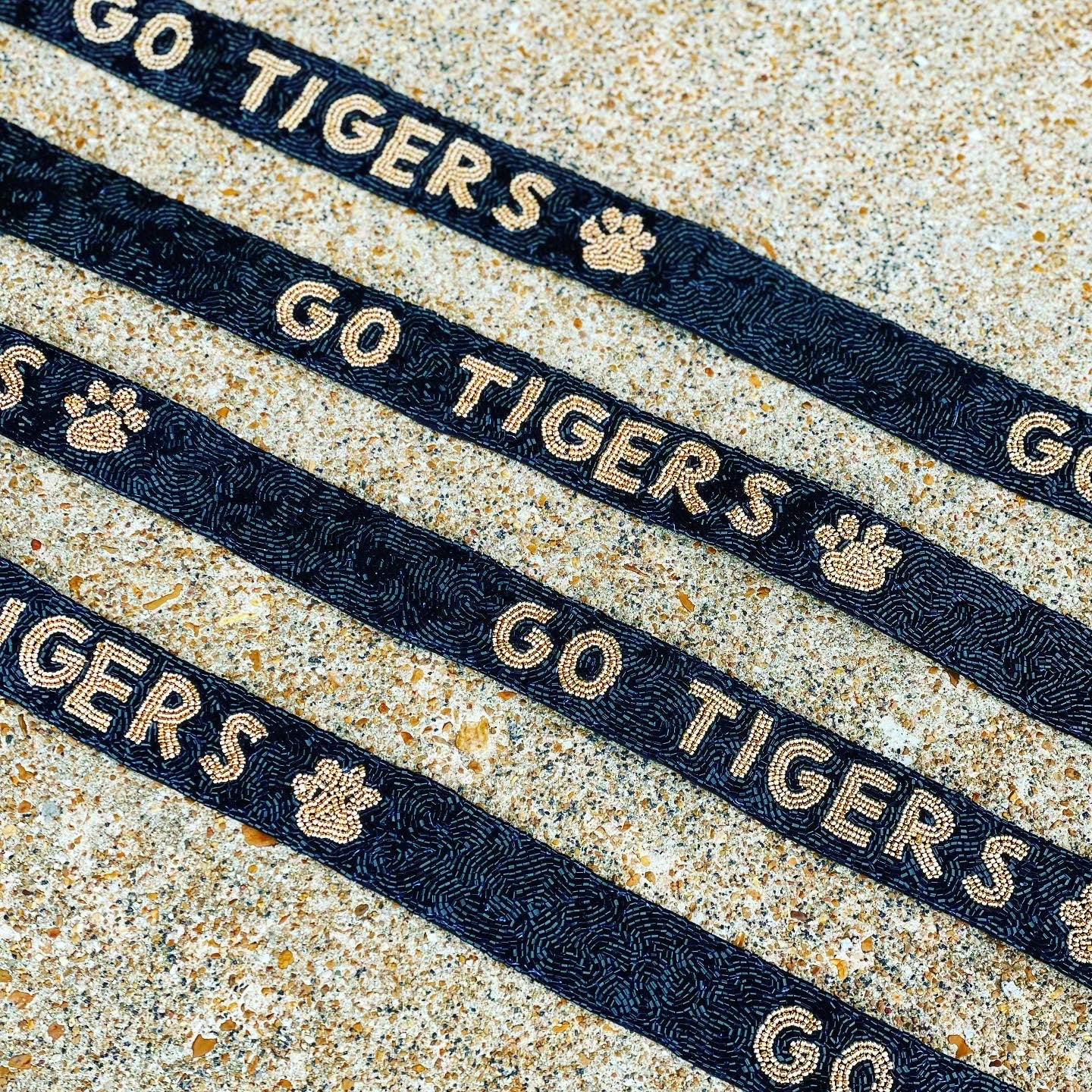 Beaded Go Tigers Gameday Shoulder Strap