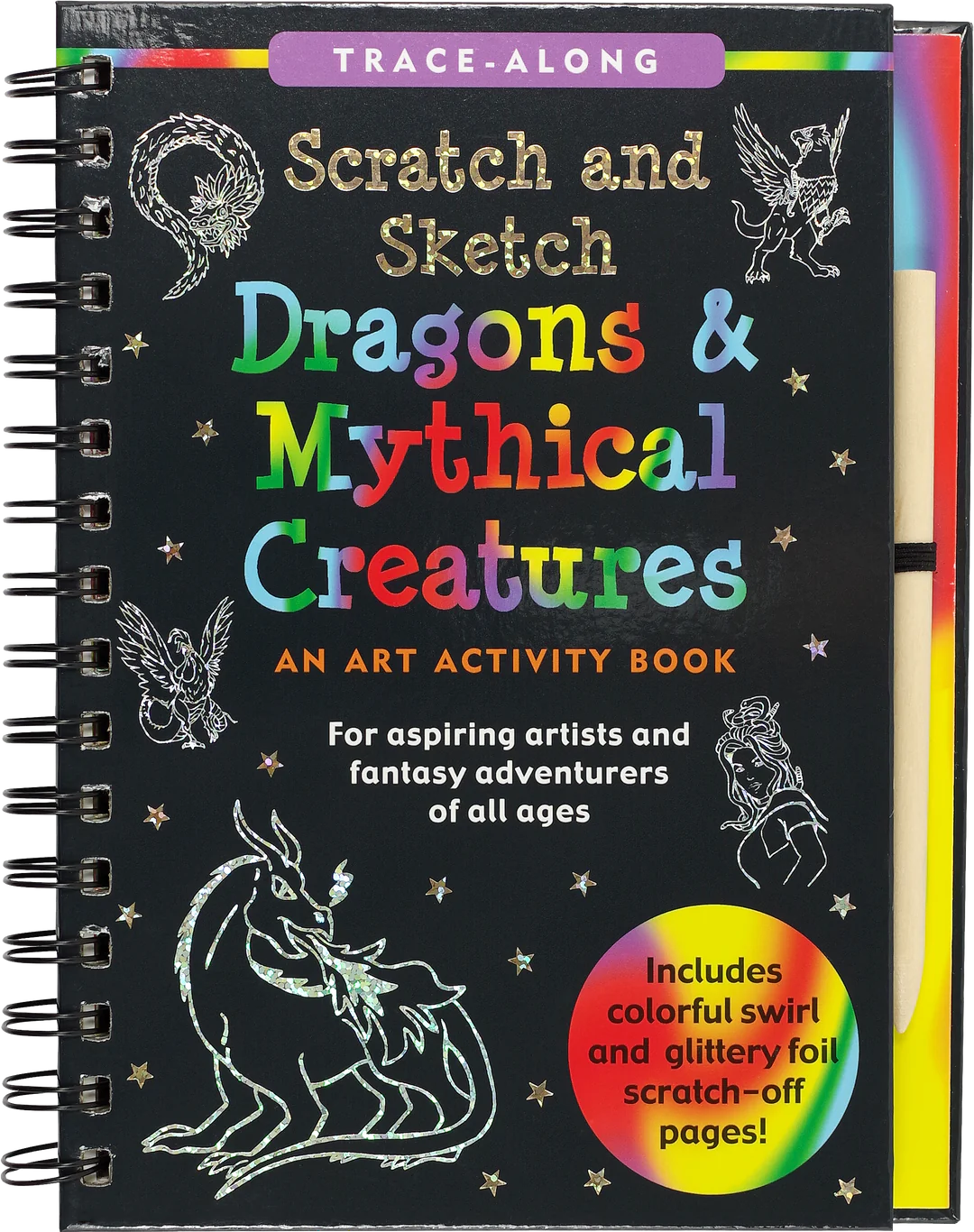 Scratch & Sketch Activity Pad - Dragons & Mythical Creatures