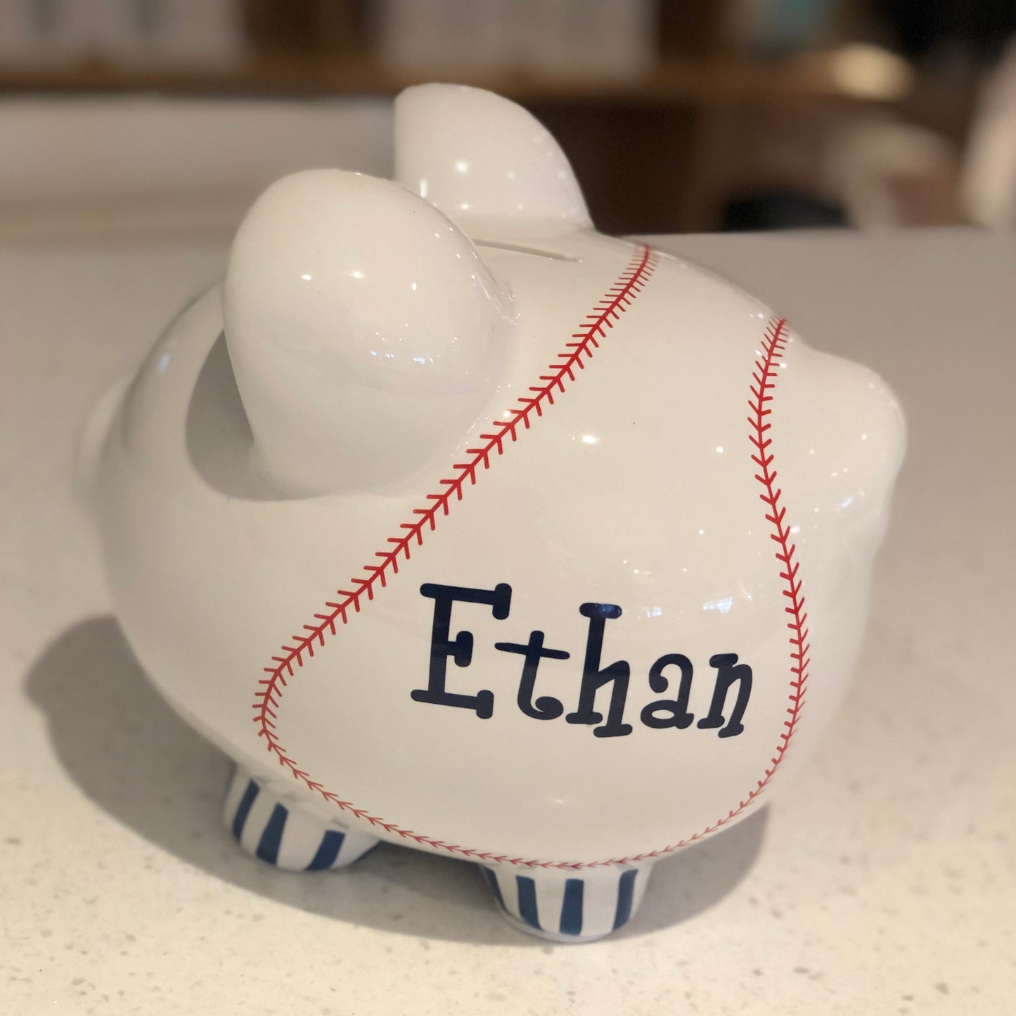 Personalized All-Star Piggy Bank - Baseball