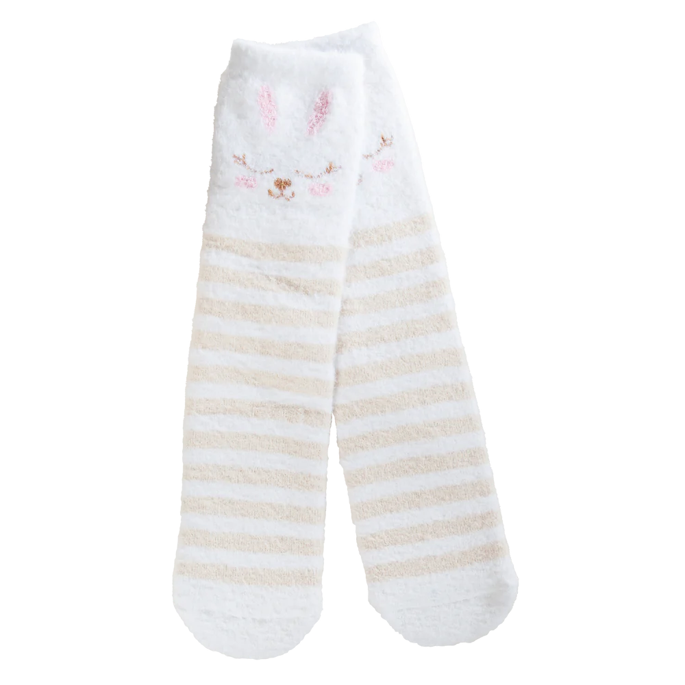 World's Softest Socks Holiday Cozy Crew Sock - Easter, Cottontail