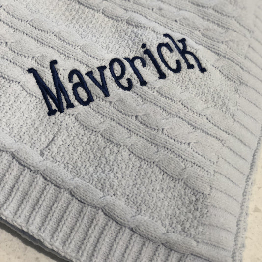 Personalized Chenille Baby Blanket